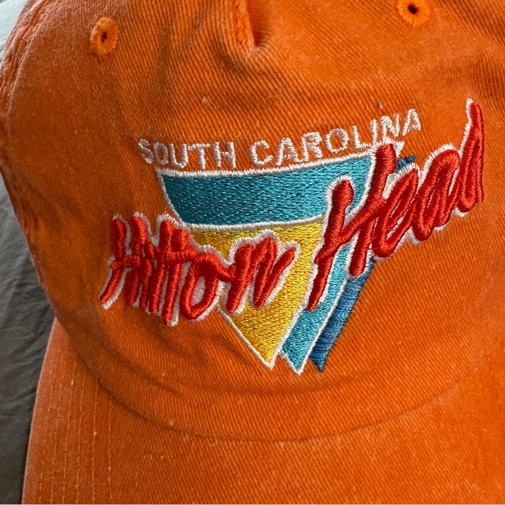 Legacy Hilton Head SC Orange Snapback Cap. OS. - Picture 4 of 8